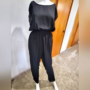 Black jumpsuit. Shear. Perfect